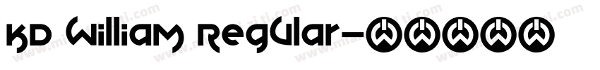 KD William Regular字体转换